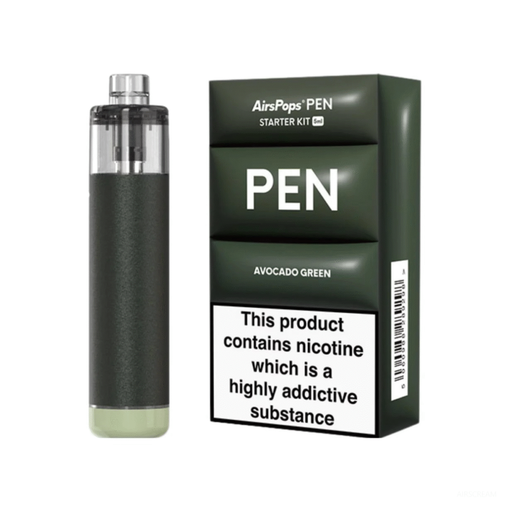 Airscream艾爾斯凱姆AirsPops PEN鉛筆電子煙主機套裝【軍綠色】